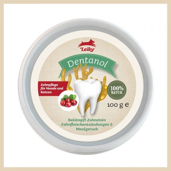 Leiky Dentanol 100g  Zahnpflege für Hunde und Katzen